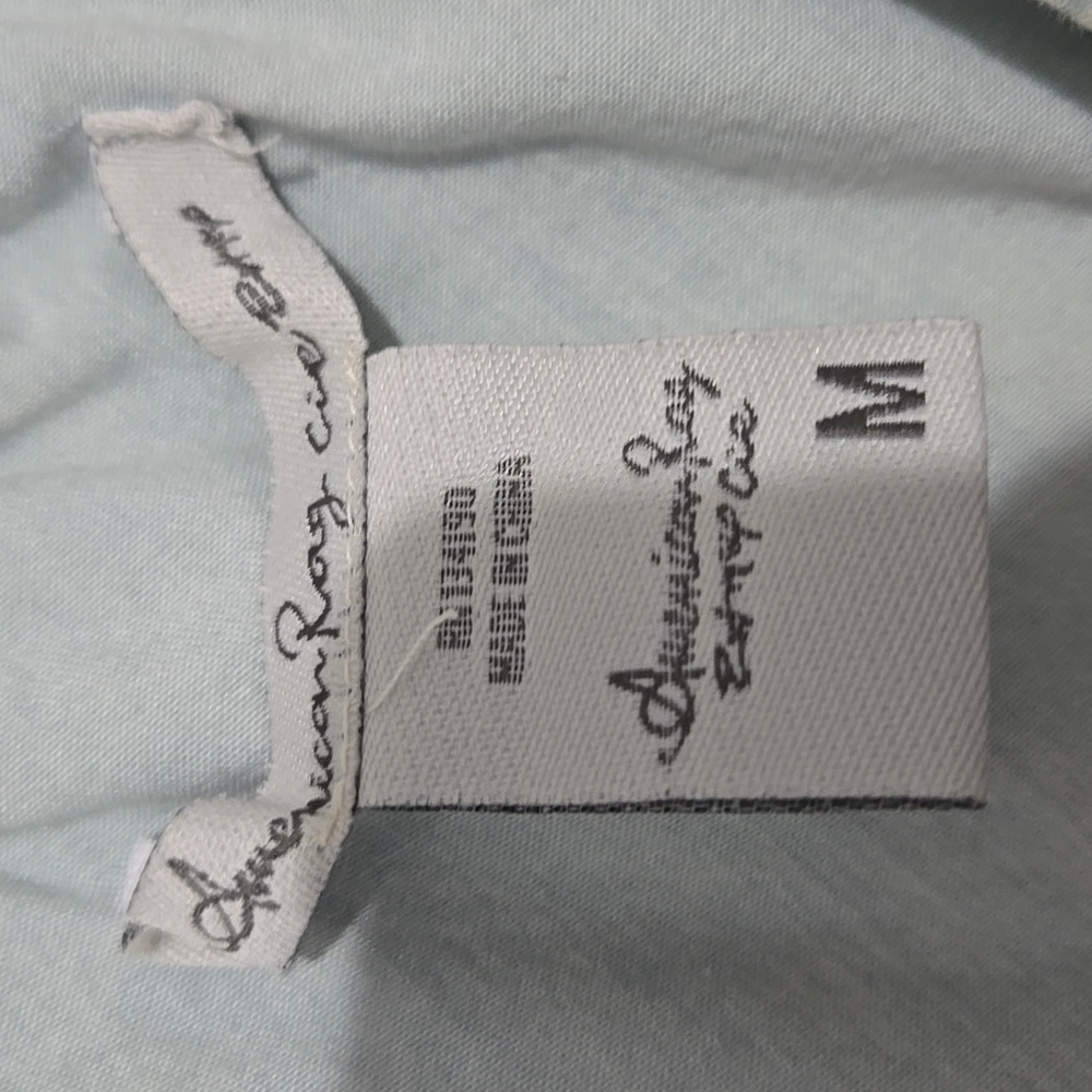 American Rag Off-Shoulder Light Blue Mini Dress - Picture 2 of 3